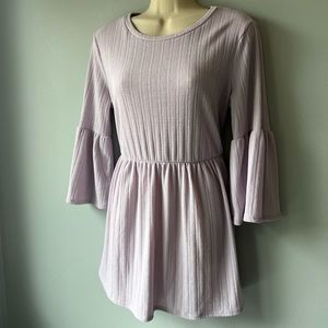 Lilac Tunic with Bell Sleeves
